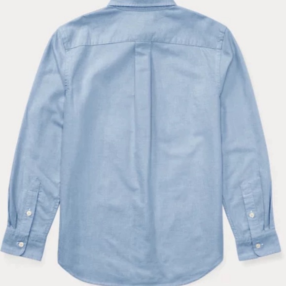 Boys Ralph Lauren button down collared blue shirt size 18 - Picture 1 of 4